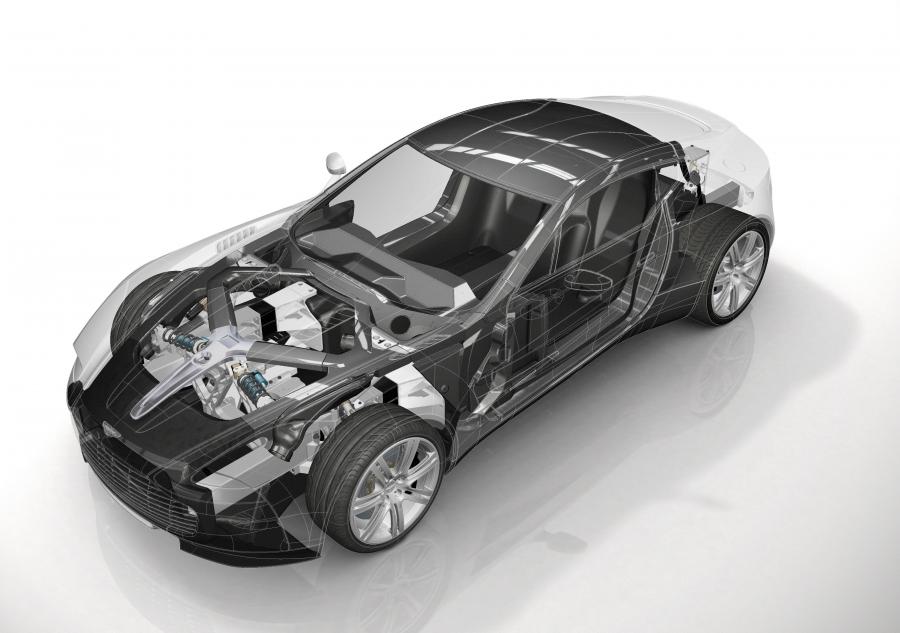 Схема Aston Martin One-77 2010 года  (фото 42 из 89)